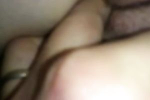 My barefaced hubby enjoys finger fucking my muff