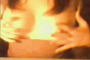 Shy livecam babe shows her milk shakes and gazoo during a intimate show