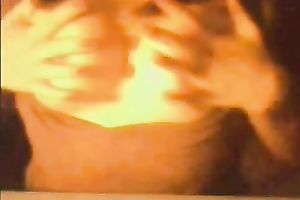 Shy livecam babe shows her milk shakes and gazoo during a intimate show