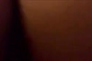 Curly haired swarthy queen is engulfing her suction cup dildo with excitement