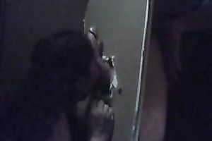 A self made gloryhole for my concupiscent BBW girlfriend