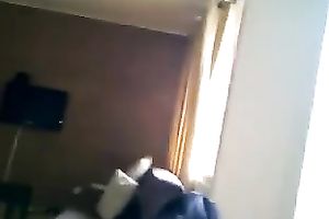 Latina girlfriend in sofa is such a perverted show off floozy