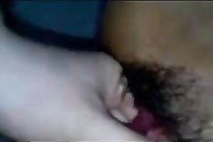 My magic fingers make my bushy slutwife shriek with orgasms