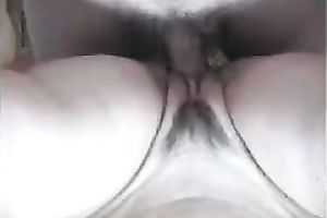 My wifey receives her bushy coochie stunningly screwed by me