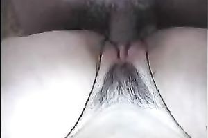 My wifey receives her bushy coochie stunningly screwed by me