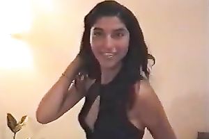 Check out my hawt and hot brunette hair girlfriend undress dancing