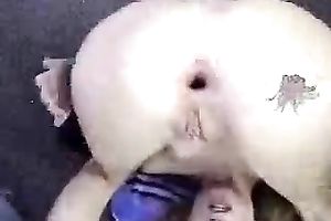 Blonde slut blows and acquires her anal opening ripped apart