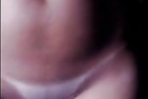 Tanned blond demonstrates her body in homemade solo episode