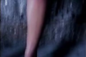 Tanned blond demonstrates her body in homemade solo episode