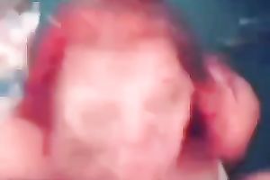Watch me face-fucking a nerdy redhead wench in homemade clip