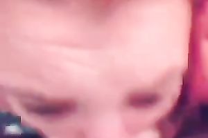 Watch me face-fucking a nerdy redhead wench in homemade clip