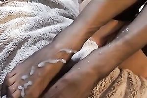 Wife in hawt nylon nylons gives me unforgettable footjob