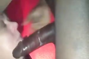 Black knob for aged and overweight white whore cuz she is hungry