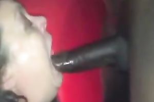 Black knob for aged and overweight white whore cuz she is hungry