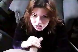 Brown-haired mommy sucks my rod and receives facialed hard