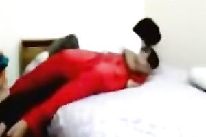 Amateur Indian pair bang in the legs-on-the-shoulders pose