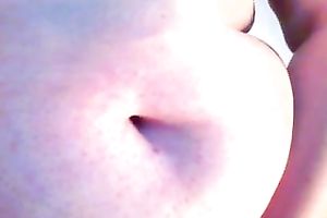 Demonstrating my big tits and meaty snatch for the web camera