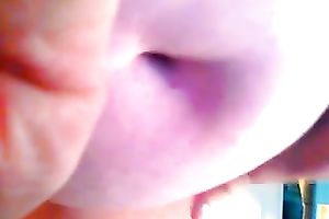 Demonstrating my big tits and meaty snatch for the web camera