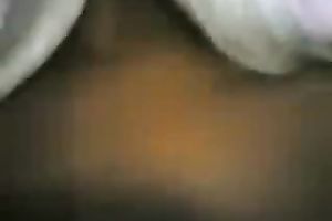 Pretty gal sucks her BF's wang in a car and lets him touch her love melons