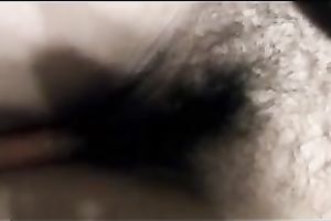 Entertaining myself by masturbating my unsightly curly pussy