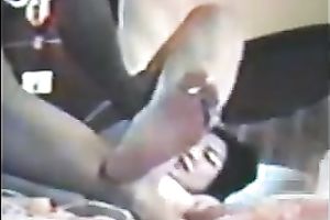 Brunette floozy receives her cunt drilled by me in homemade movie scene