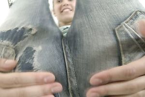 Sensual legal age teenager Nicole shows her twat and gives a great oral-job