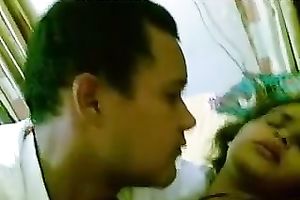 Indian hottie makes out with her paramour and lets him finger her vag