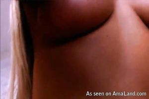 Marvelous golden-haired cam doxy shows off her perfectly shaped body