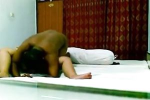 Horny as fuck Indian fellow whangs his girl in a missionary position