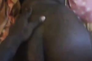 Classy wonderful booty ebon trollop desires it from behind