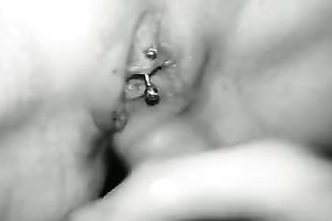 Hardcore POV movie scene with me pounding my wife's pierced muff