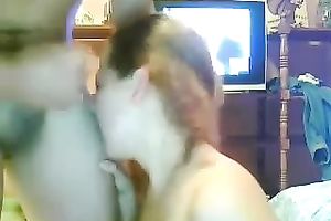 My barefaced girlfriend sucks my jock like an ice jism cone