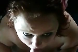 big beautiful woman whore with huge boobs sucks my dong like crazy