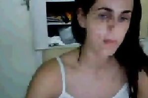 Beautiful dark brown latin chick black cock slut on web camera flashing scoops