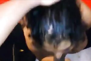 Awesome facial ejaculation for my Indian breasty slutwife