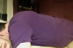 Enticing amateur wife sucks a dick and acquires her coochie rammed