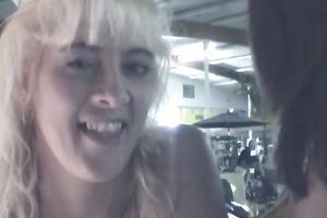Lesbian sex scene with 3 hotties licking cookies in a bar