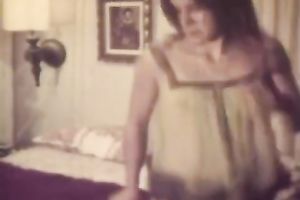 Retro doxy acquires screwed and facialed by a concupiscent dark dude