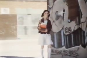 Lovely classic dark brown office wife bonks on the desk