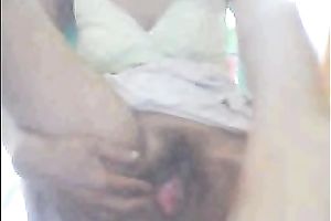 Skinny dilettante exotic bitch flashes her stinky love tunnel