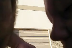 My aged white big beautiful woman gives me valuable head outside bare
