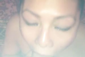 Beautiful Latina neighbour playgirl joyfully deepthroats my BBC