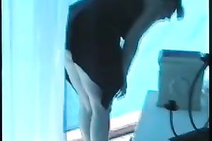 My sexy BBC slut in the garage flashes her whoppers on the movie scene