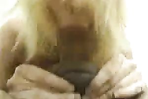 My skillful golden-haired seductress knows well sexy to suck