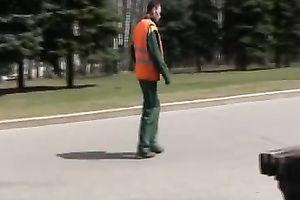 Amateur sweetie in tight panties makes herself moist in the park