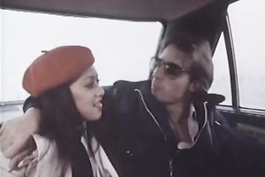 Feverish guy licks hairy kitty of his sexually excited brunette hair girlie with excitement