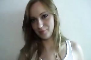 Lovely golden-haired stranger allows me to fuck her love tunnel for specie