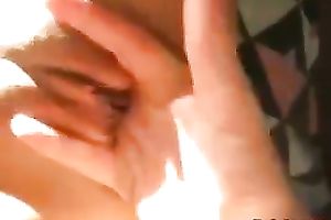 Awesome oral stimulation from hot and ramrod hungry floozy with valuable love melons