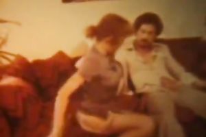 Two hawt lalin girl vintage chicks open their legs for one stud