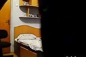 Hungry for ramrod Romanian sweetheart gives head to her BF